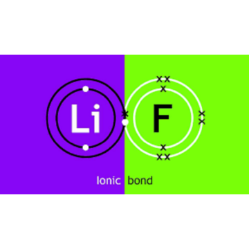 équation de réaction au fluorure de lithium